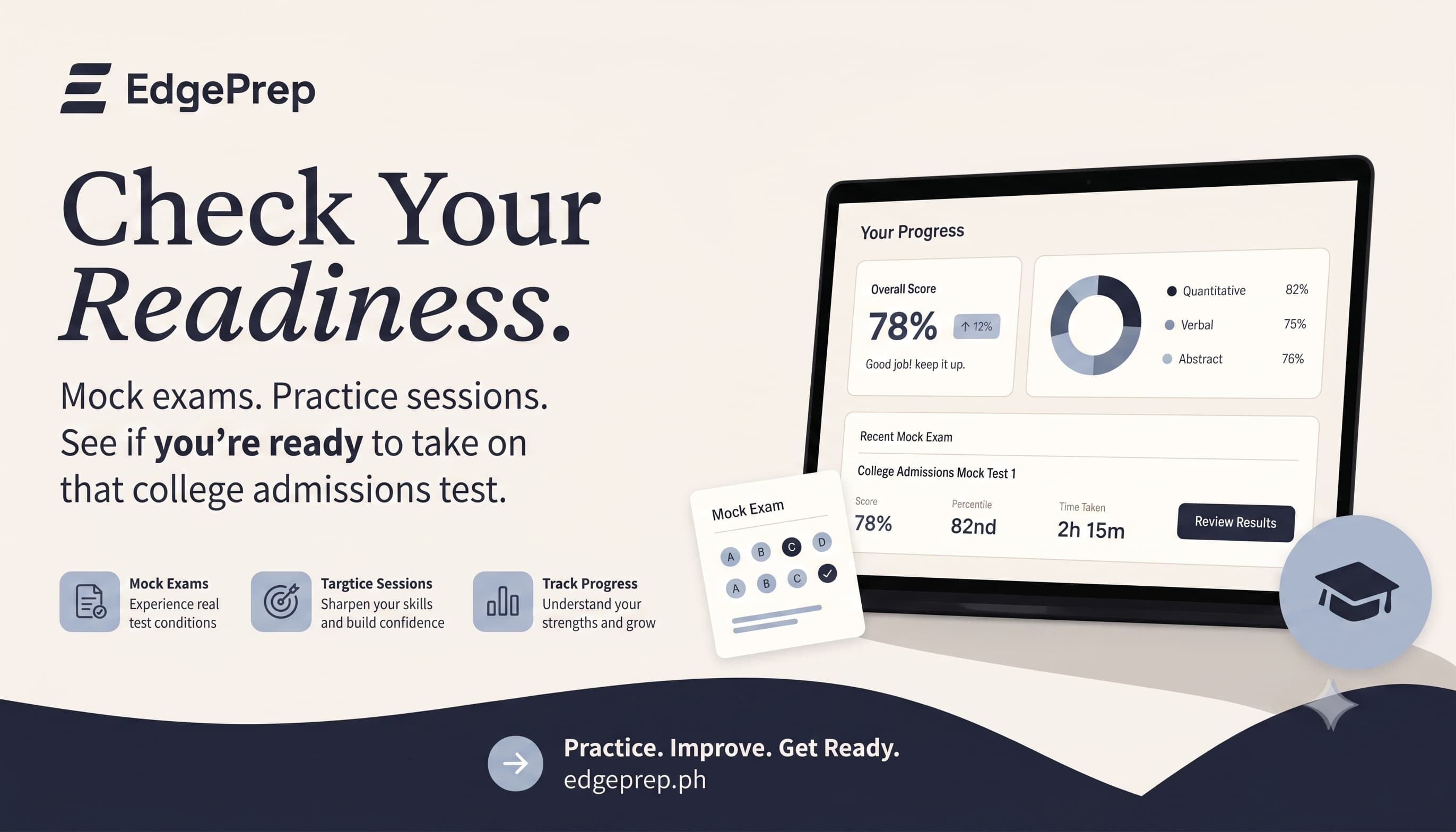 EdgePrep — Entrance Exam Prep for Filipino Students